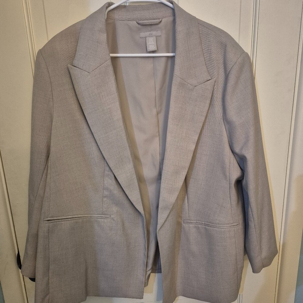 H&M XXL Linen Blazer Suit Jacket